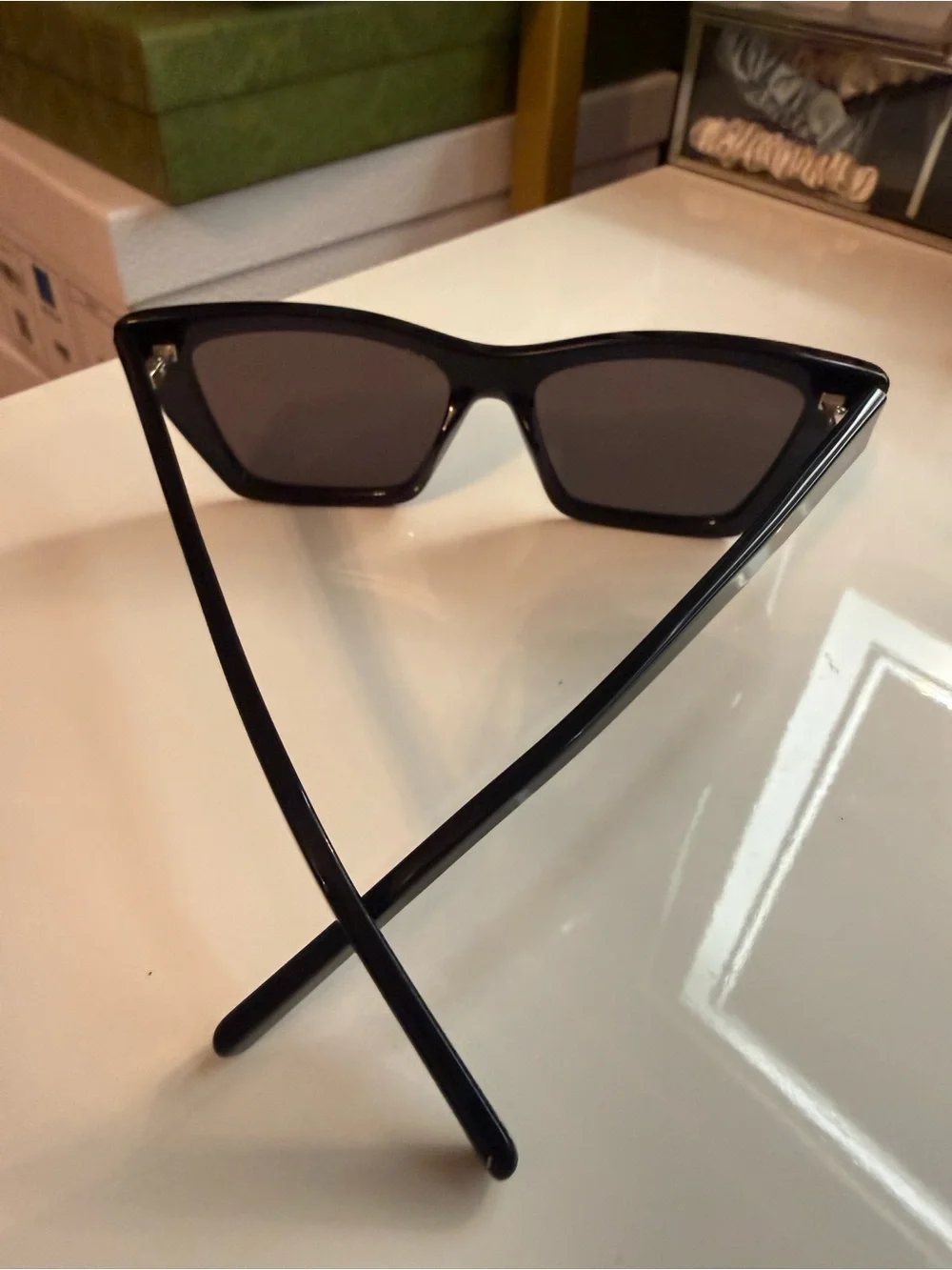 ✨ Authentic Saint Laurent Black Cat-Eye Women's Sunglasses ✨